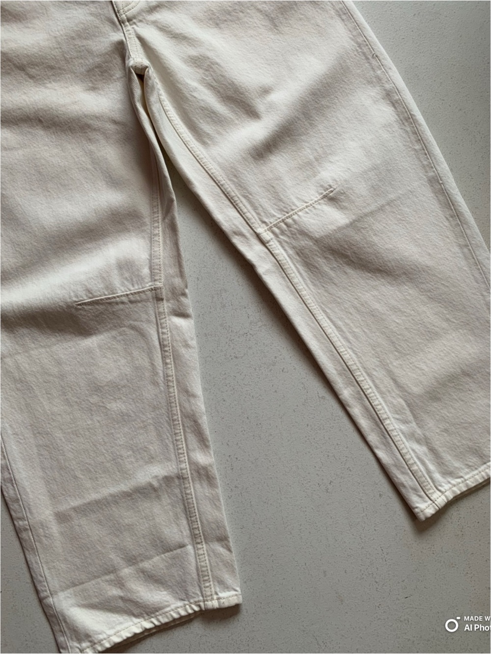 Madewell PETITE The Darted Barrel Jean in Vintage Canvas 27P NWT Cream Summer - Picture 7 of 17